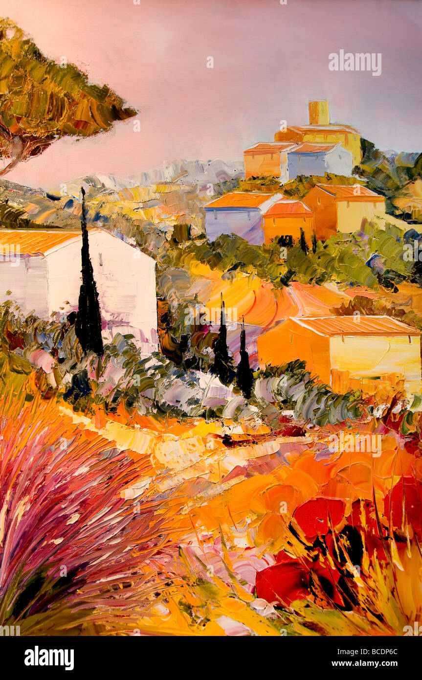 Provence France French Painting Gallery Fashion Banque D'Images