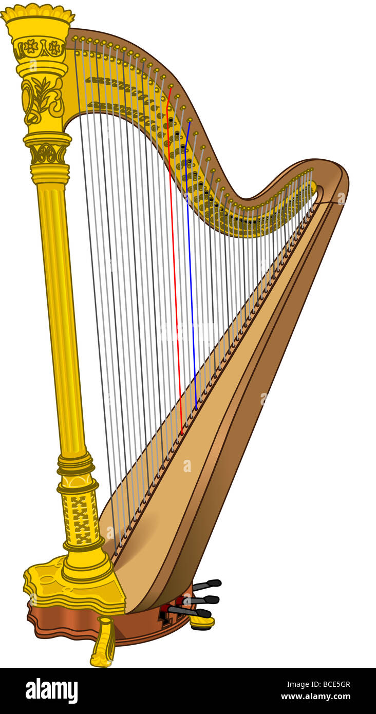 Orchestral harp Banque de photographies et d'images à haute résolution -  Alamy