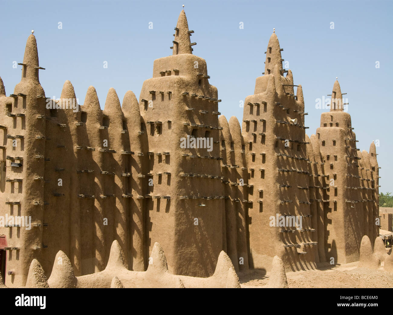 Le Mali. Sahel. Grande Mosquée de Djenné (XI siècle). Architecture de ...