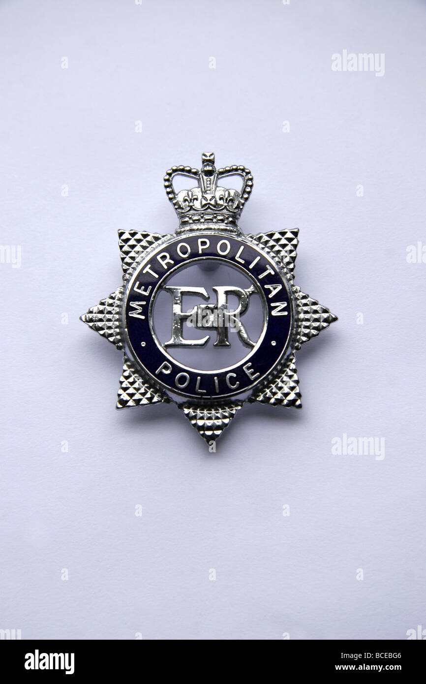 Badge de la Police métropolitaine de Londres Banque D'Images
