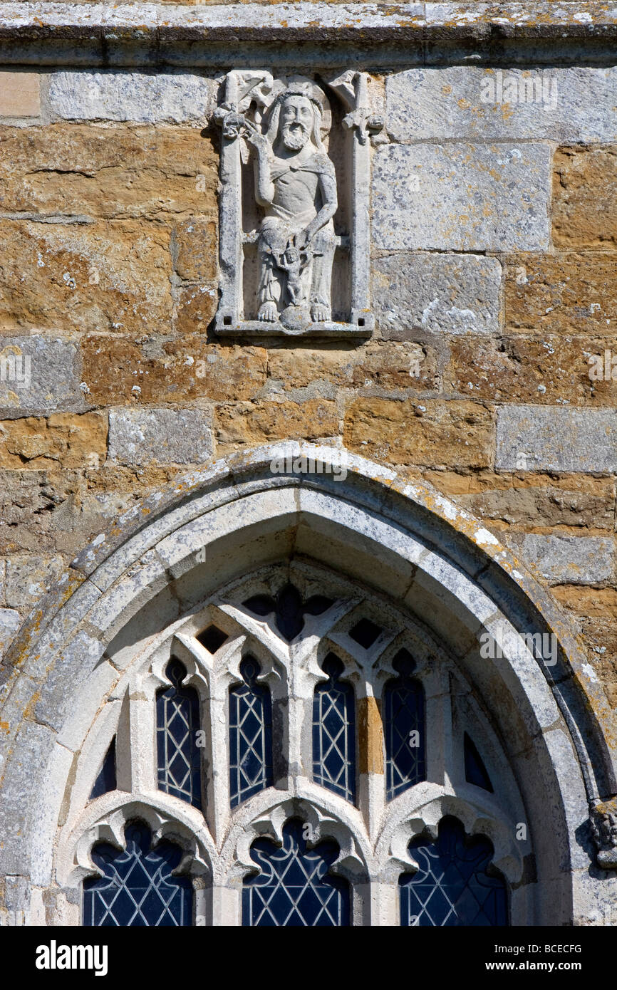 L'Angleterre, West Dorset, Abbotsbury. Ce village est situé à Dorset sur la flotte et l'église paroissiale de St Nicholas. Banque D'Images