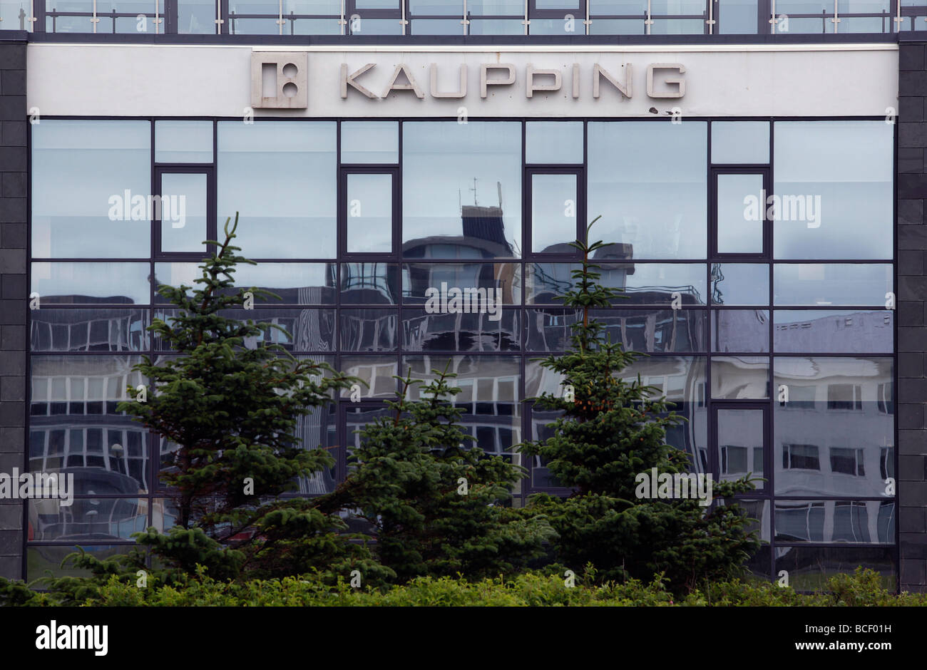 Édifice de la banque Kaupþing, Reykjavik, Islande Banque D'Images