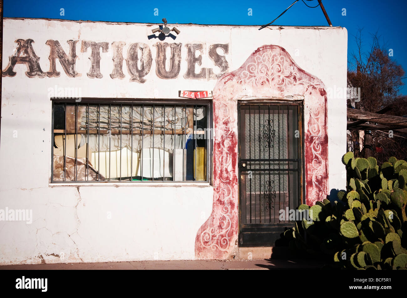Magasins dans le marché de l'ancien Mesilla, Las Cruses, Nouveau Mexique Banque D'Images
