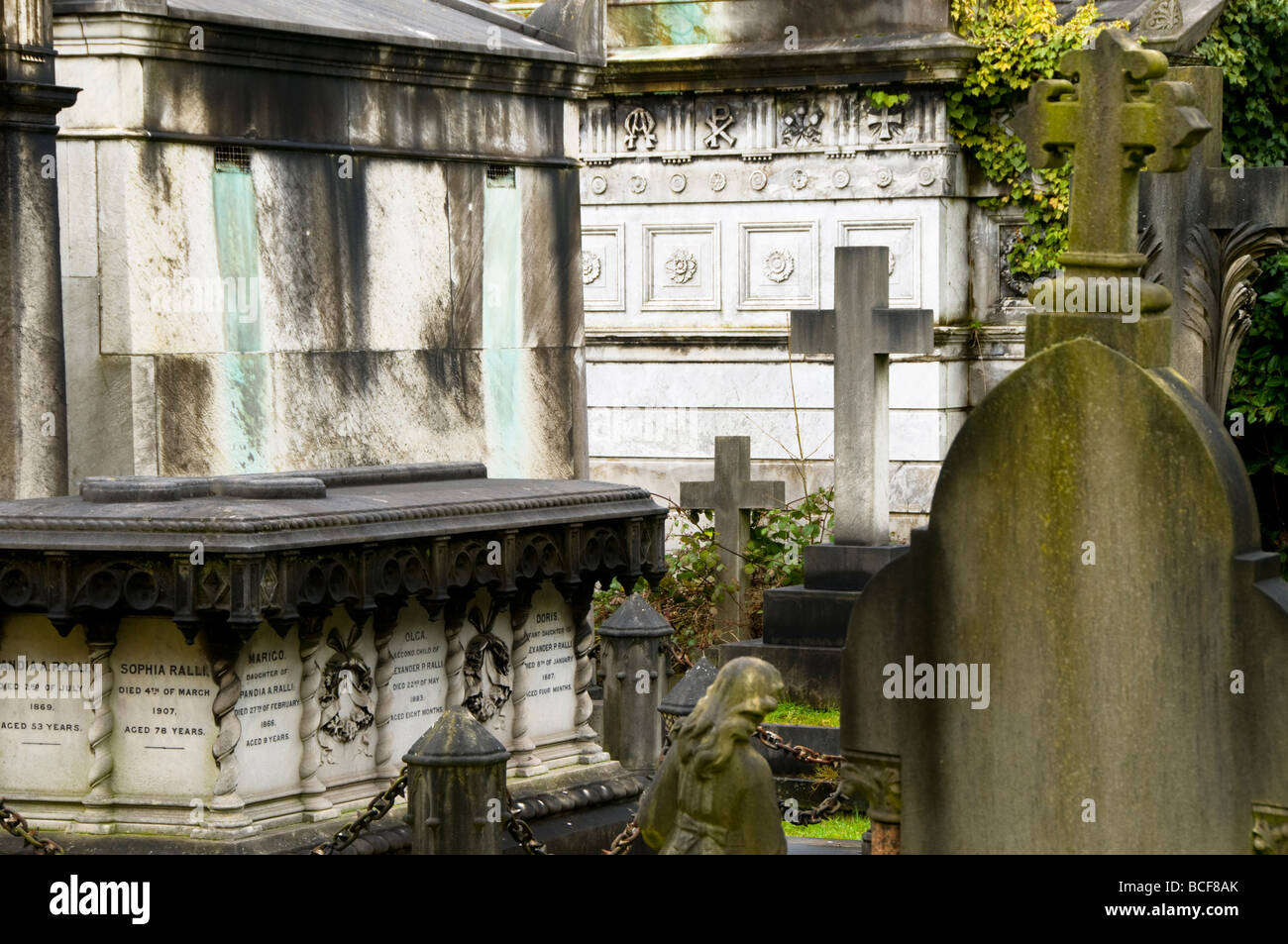 West Norwood Cemetery, Londres, UK Banque D'Images