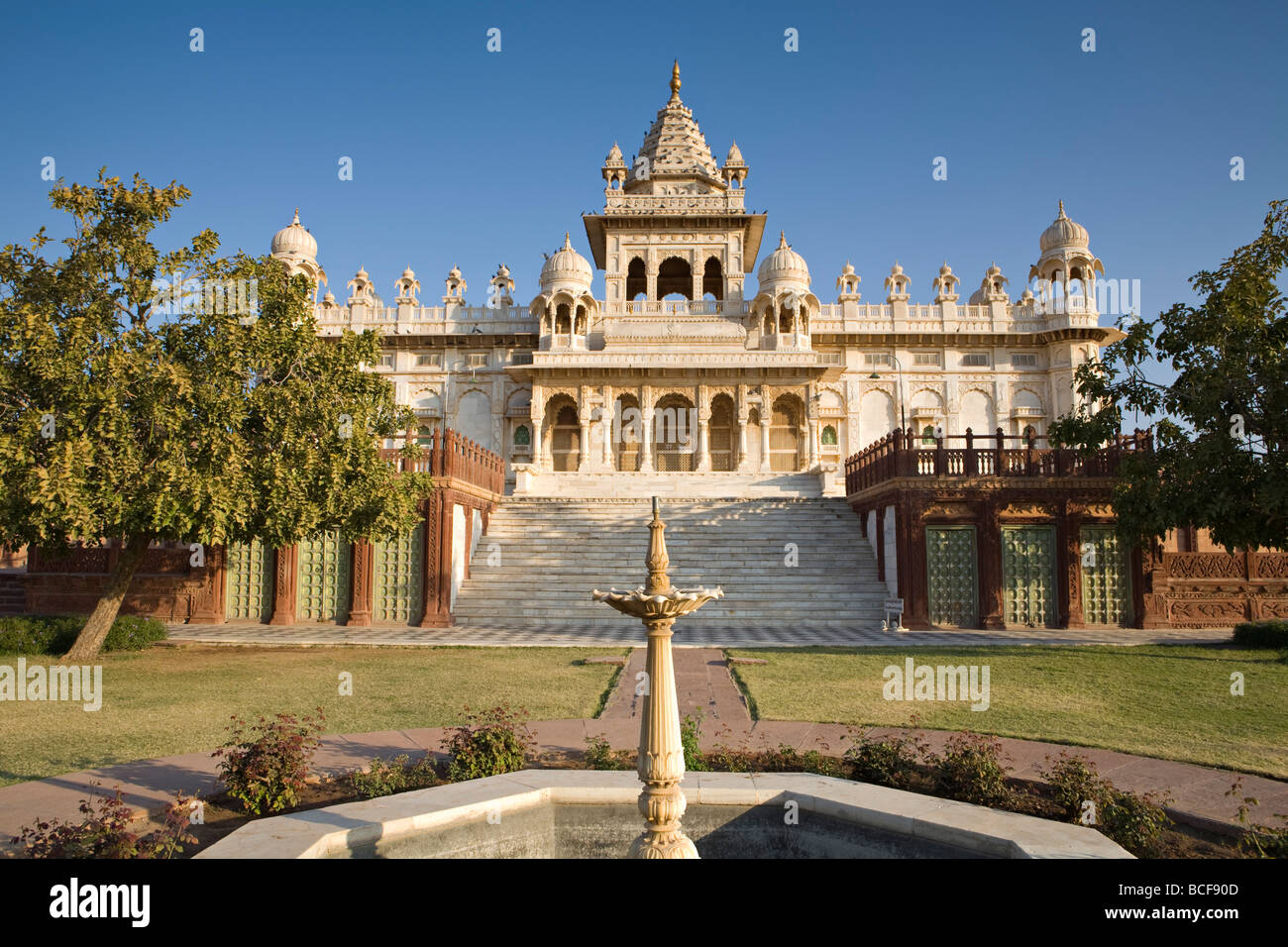 Jaswant Thada, Jodhpur (la Ville Bleue), Rajasthan, Inde Banque D'Images
