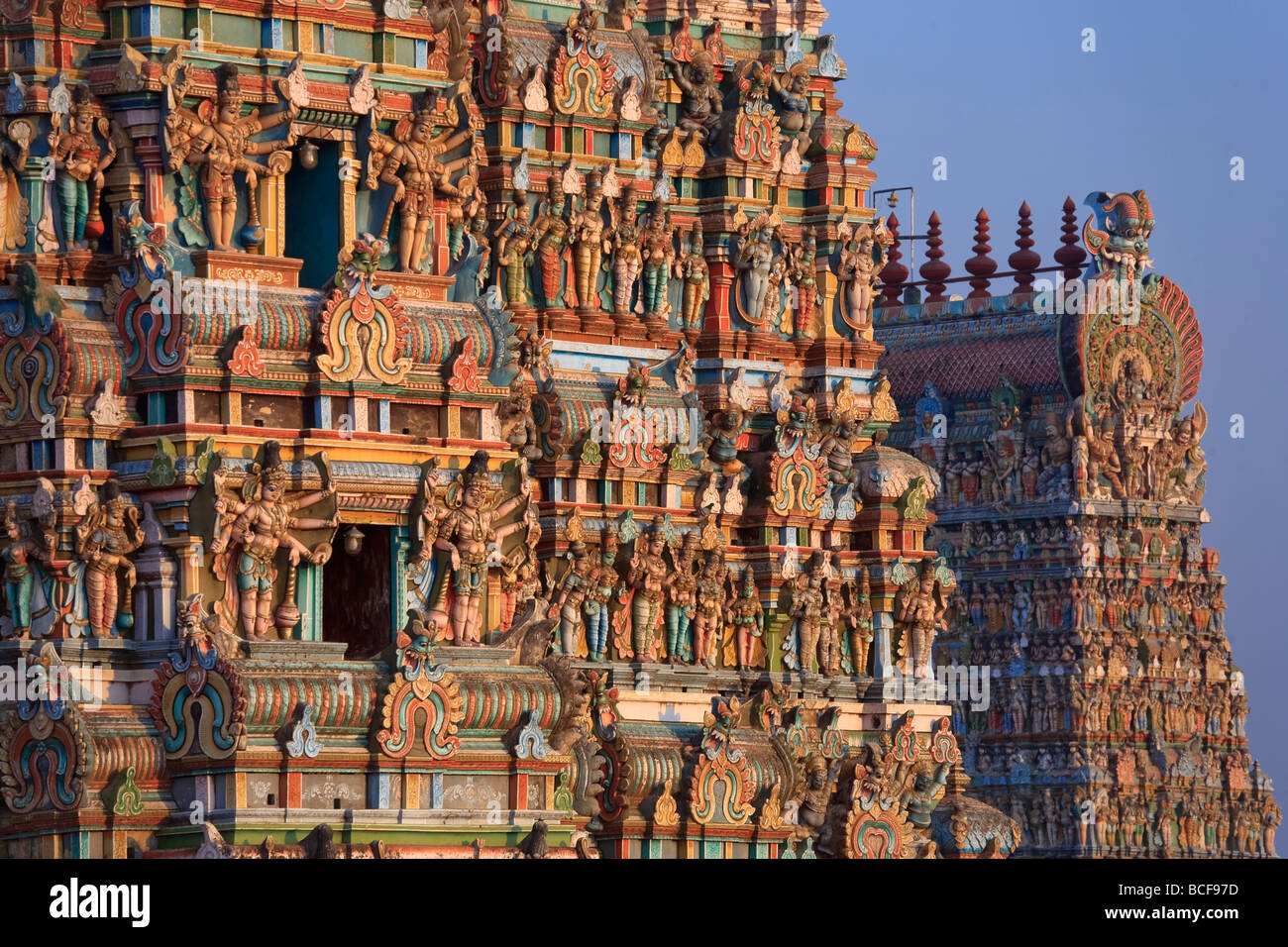 Temple Sri Meenakshi, Madurai, Tamil Nadu, Inde Banque D'Images