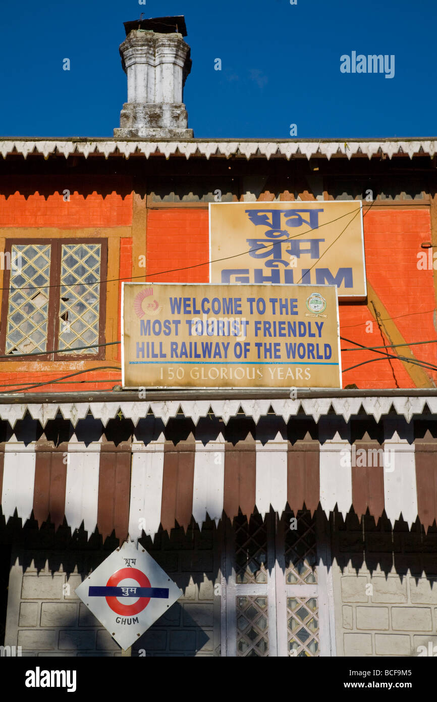 L'Inde, le Bengale occidental, Darjeeling, Ghoom Railway Station Banque D'Images