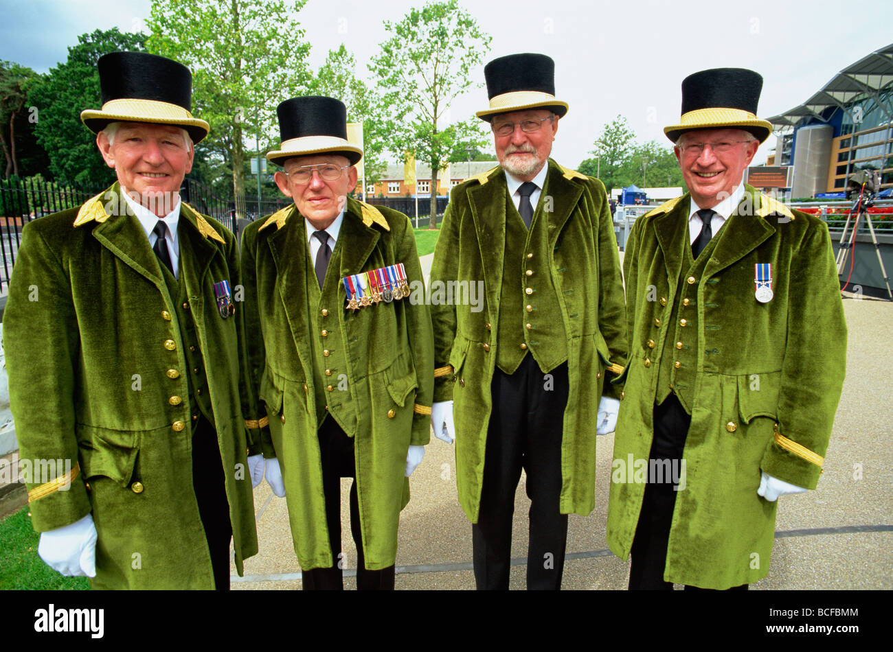 L'Angleterre, l'Ascot, Greencoats à Royal Ascot Races Banque D'Images