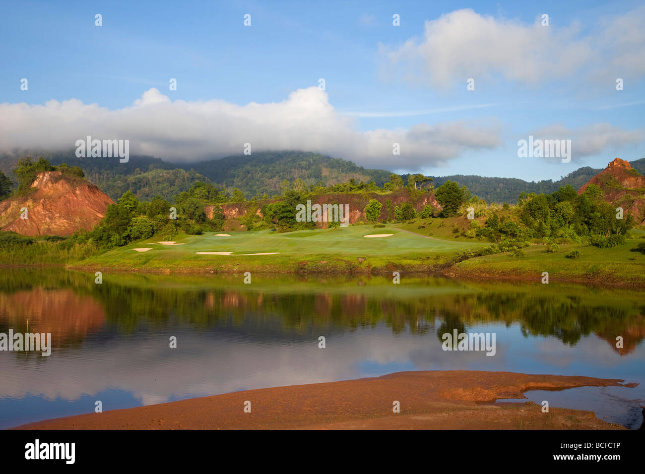 La Thaïlande, Phuket, Red Mountain Golf Course Banque D'Images