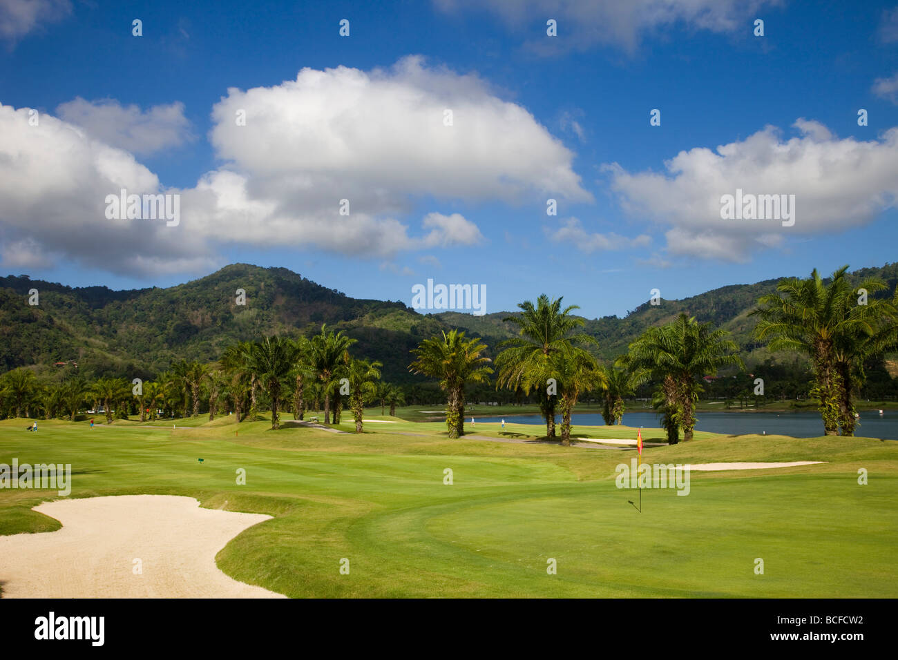 La Thaïlande, Phuket, Loch Palm Golf Course Banque D'Images