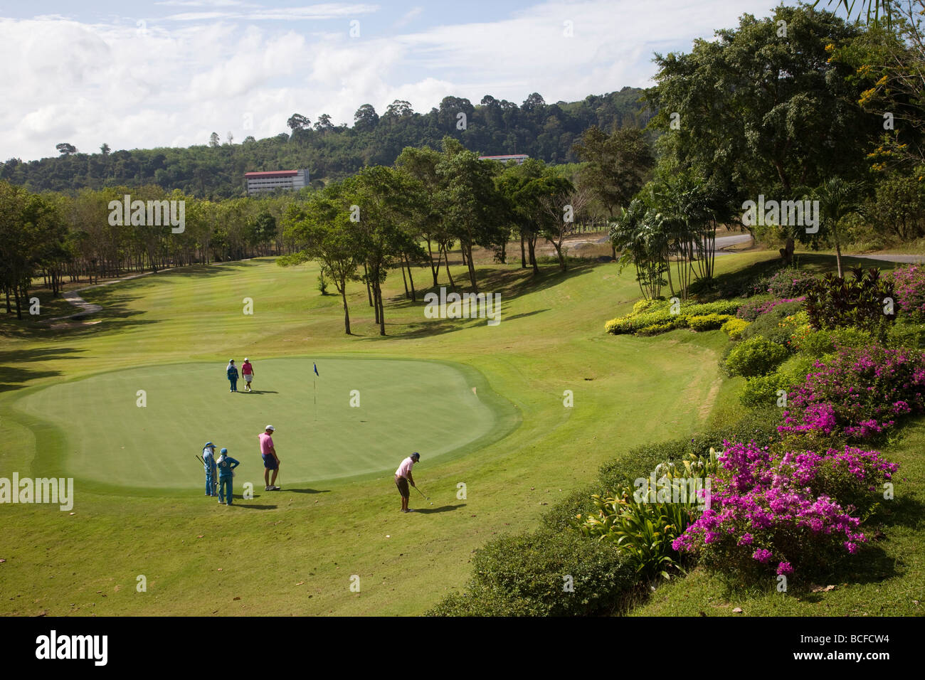 La Thaïlande, Phuket, Blue Canyon Golf Course Banque D'Images