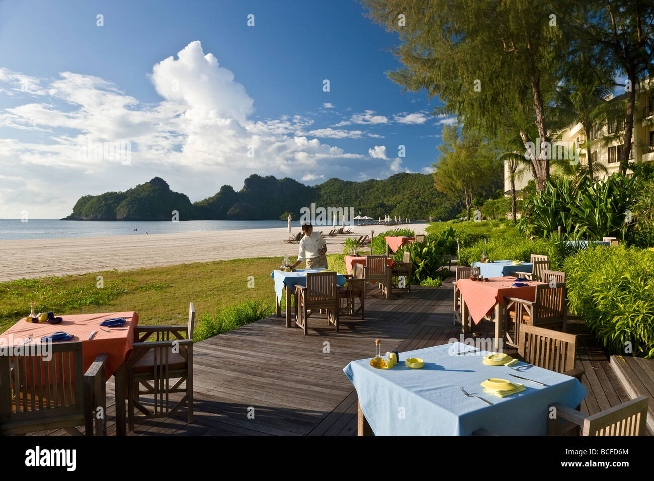 La Malaisie, l'île de Langkawi, Pulau Langkawi, Pantai Tanjung Rhu Banque D'Images