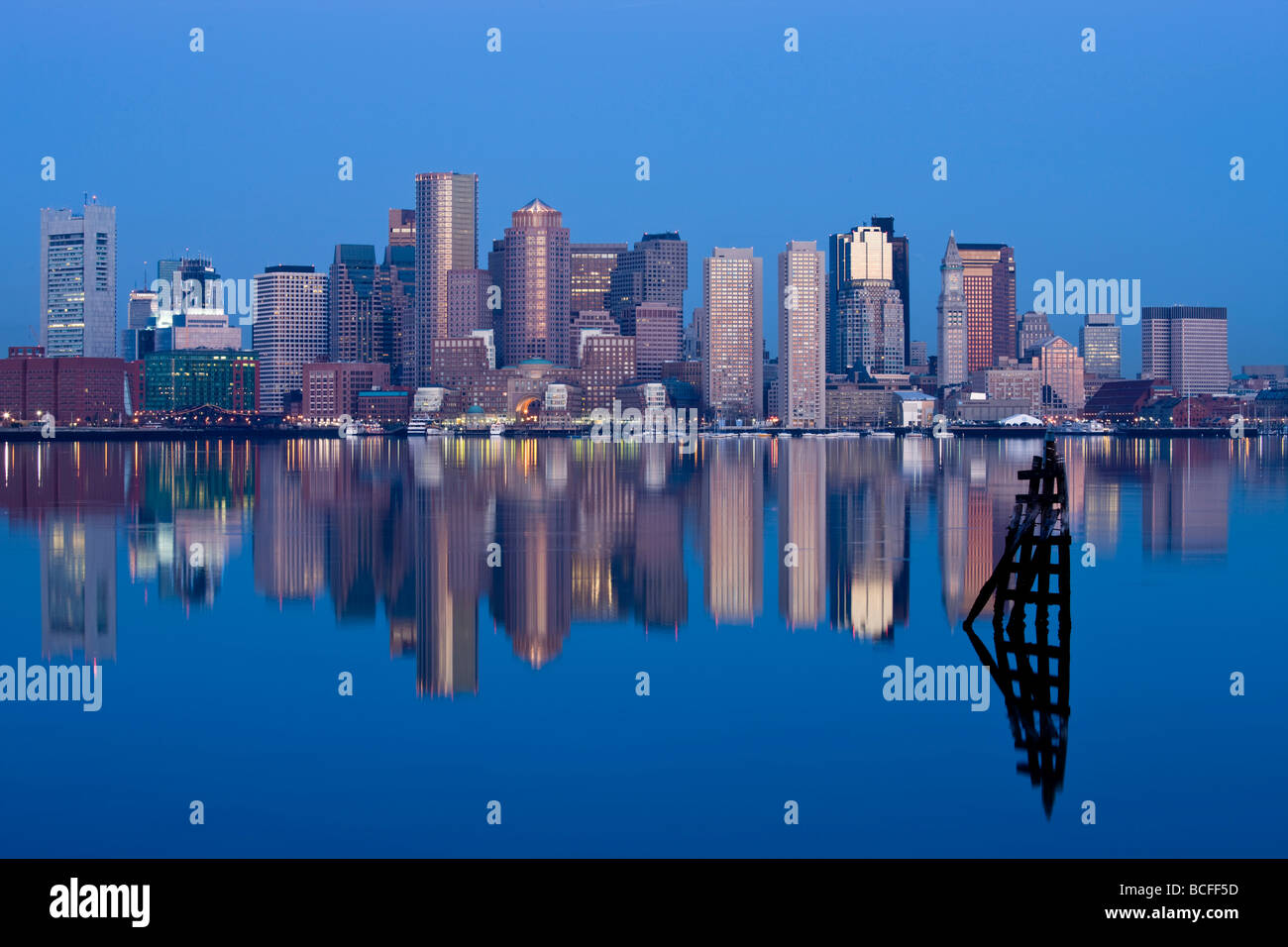 États-unis, Massachusetts, Boston, du quartier financier de l'Aéroport Logan, East Boston Banque D'Images