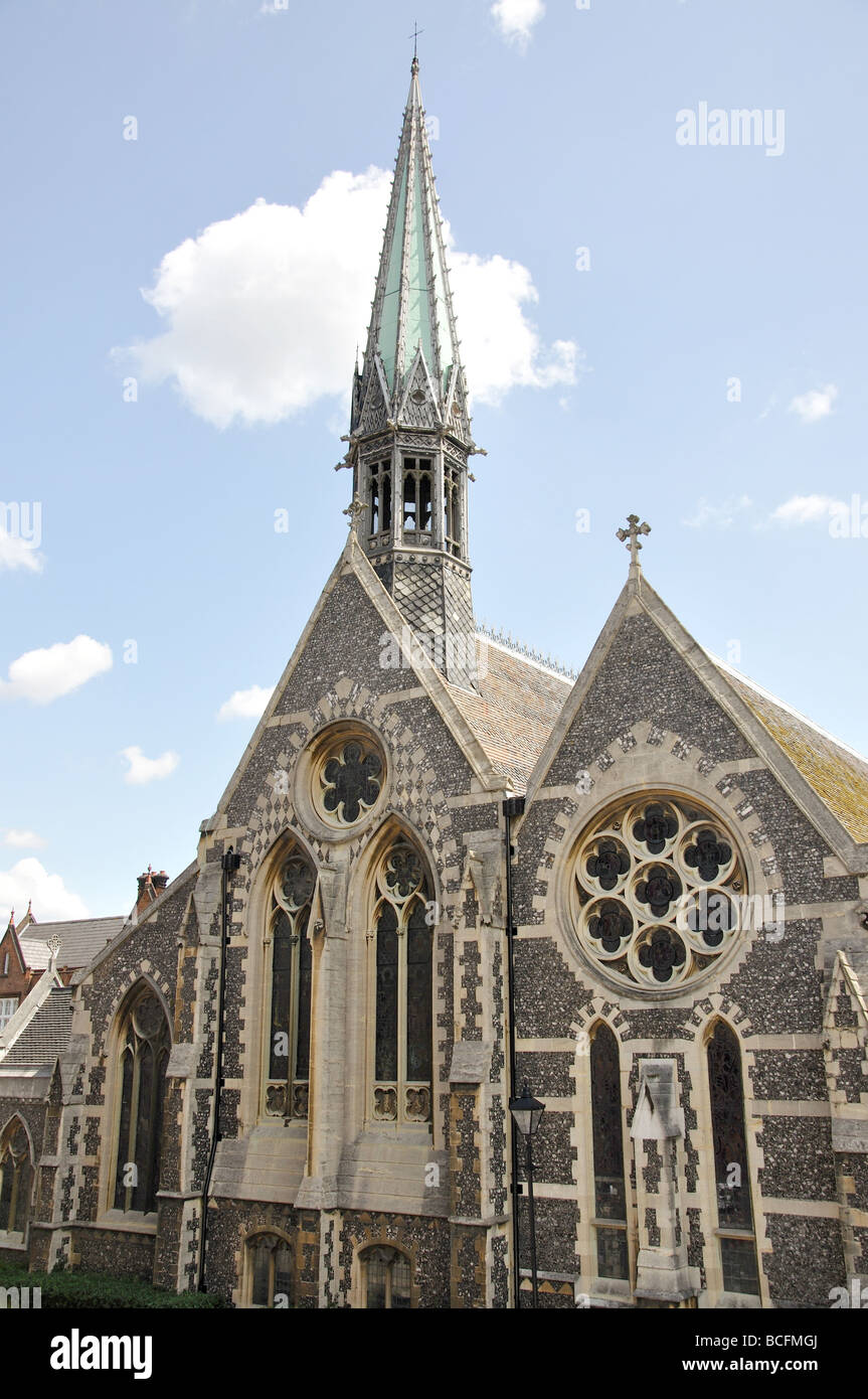 Chapelle de l'école, l'École de Harrow, la herse-on-the-Hill, London Borough de Harrow, Greater London, Angleterre, Royaume-Uni Banque D'Images