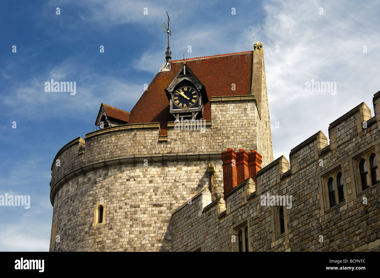 La tour de couvre-feu, le château de Windsor, Windsor, Royaume-Uni Banque D'Images