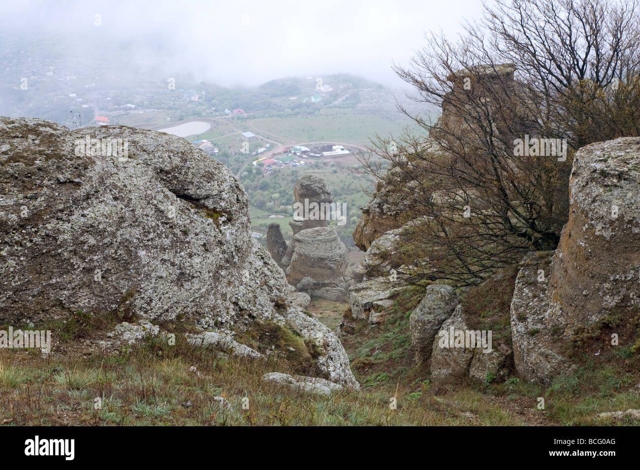 Rocky Mountain (Demerdzhi Mount, Crimea, Ukraine) Banque D'Images