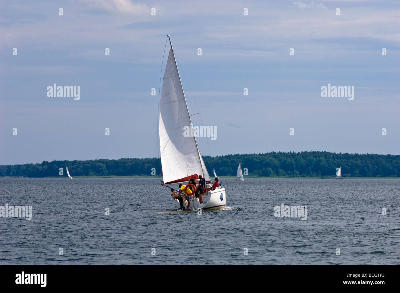 Grands Lacs Mazurian Gizycko Pologne Banque D'Images Grands Lacs Mazurian Gizycko Pologne Banque D'Images