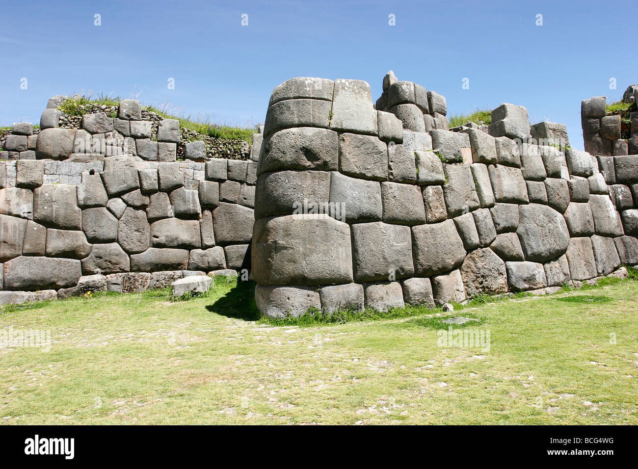 Saqsayhuaman ruines à Cusco Pérou Banque D'Images