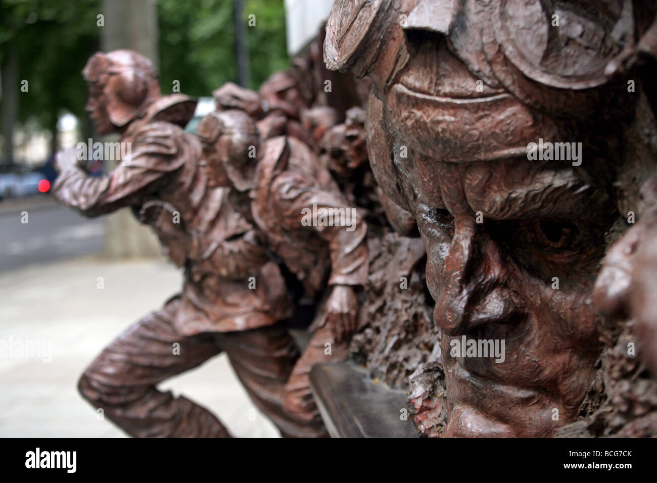 Battle of Britain Memorial situé sur la Southbank, Londres Banque D'Images
