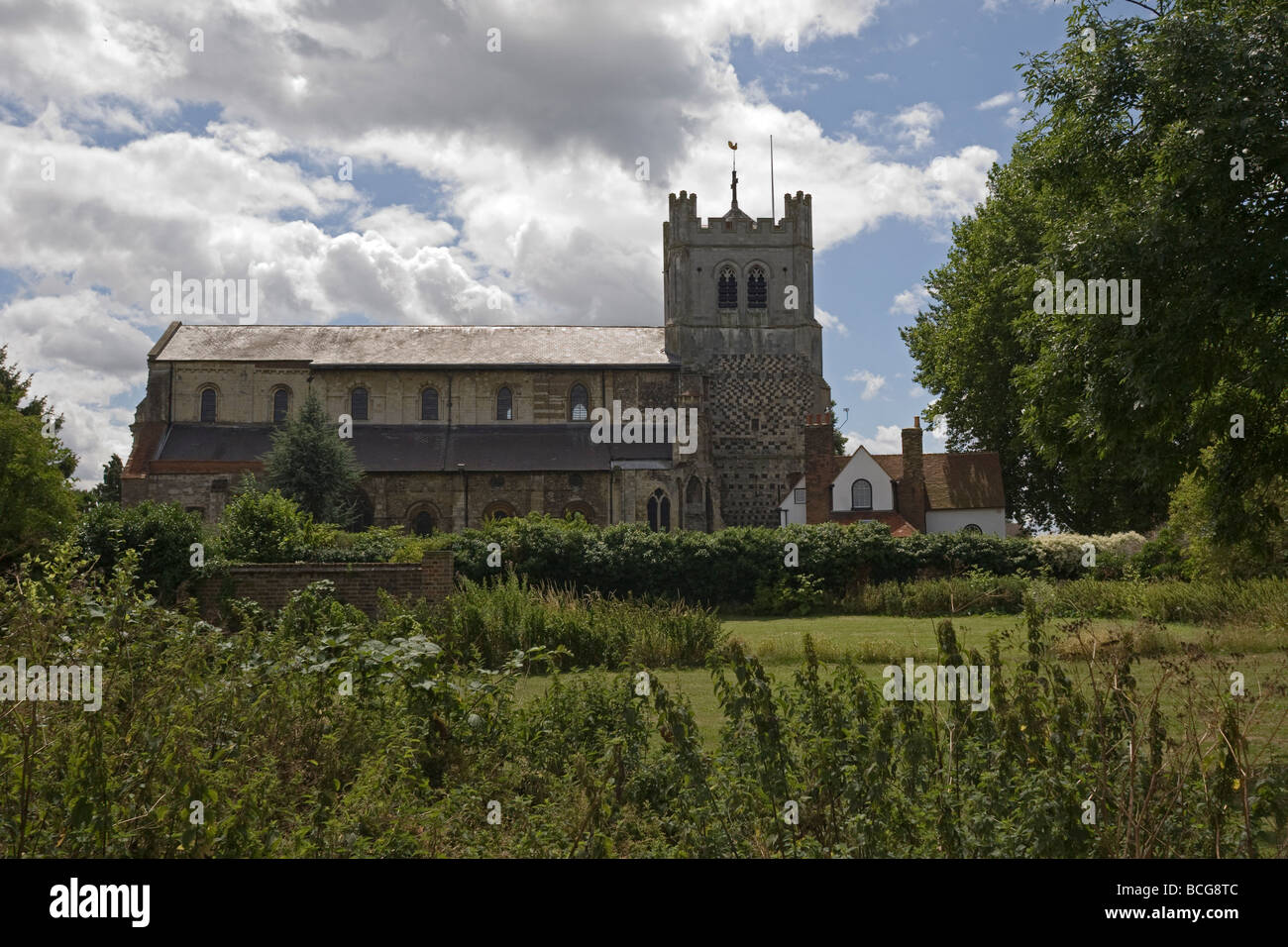 L'abbaye de Waltham, l'église de l'abbaye de Waltham Sainte Croix Essex Banque D'Images