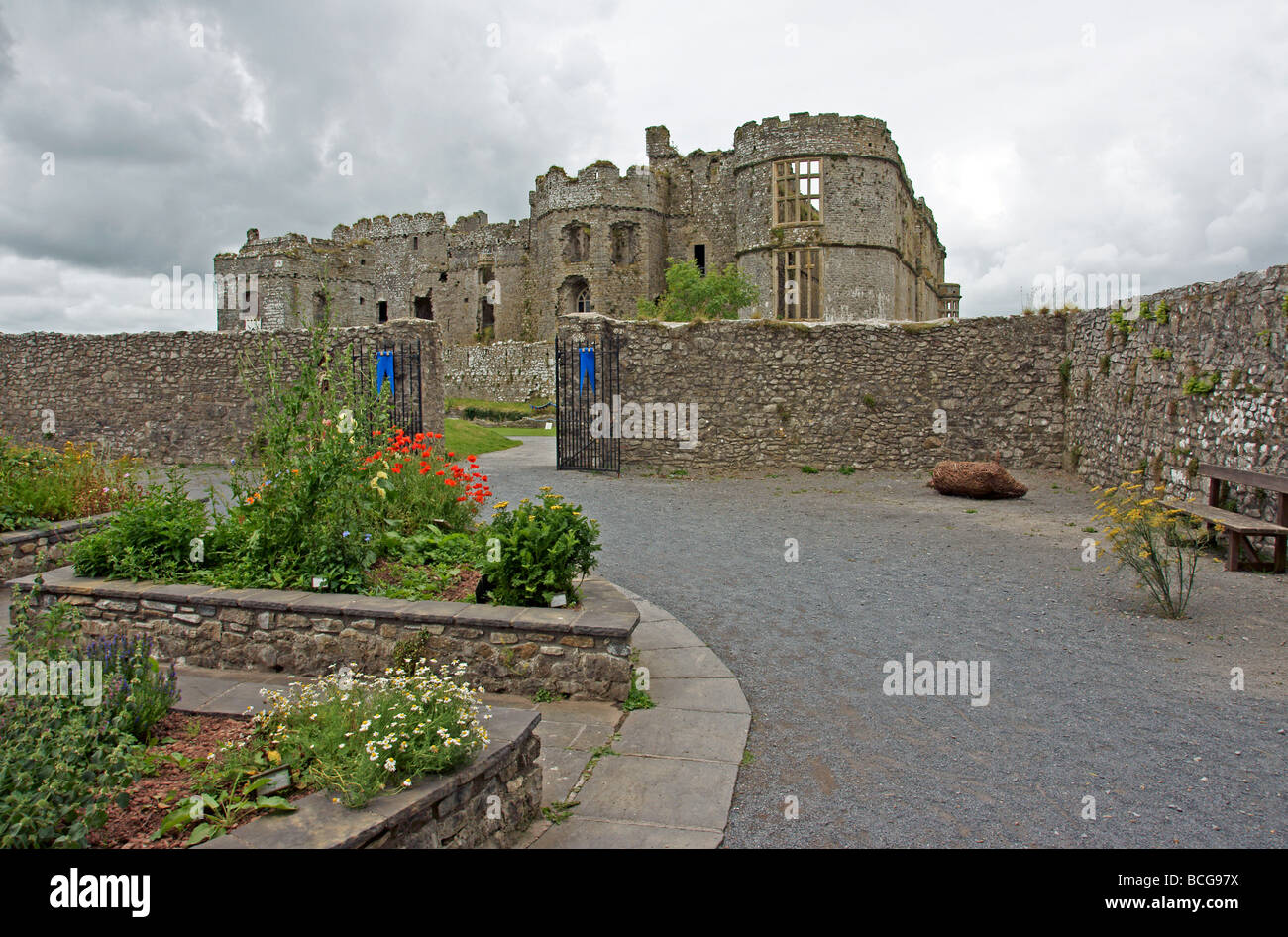 Château de Carew dans l'ouest du pays de Galles Pembrokeshire Banque D'Images