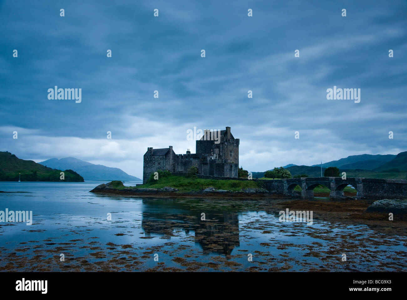 Eilan Donan Castle, Loch Duich, Kyle of Lochalsh, Ecosse Banque D'Images