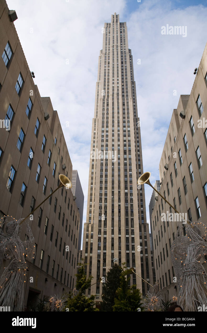 La Rockefeller Plaza New York Banque D'Images