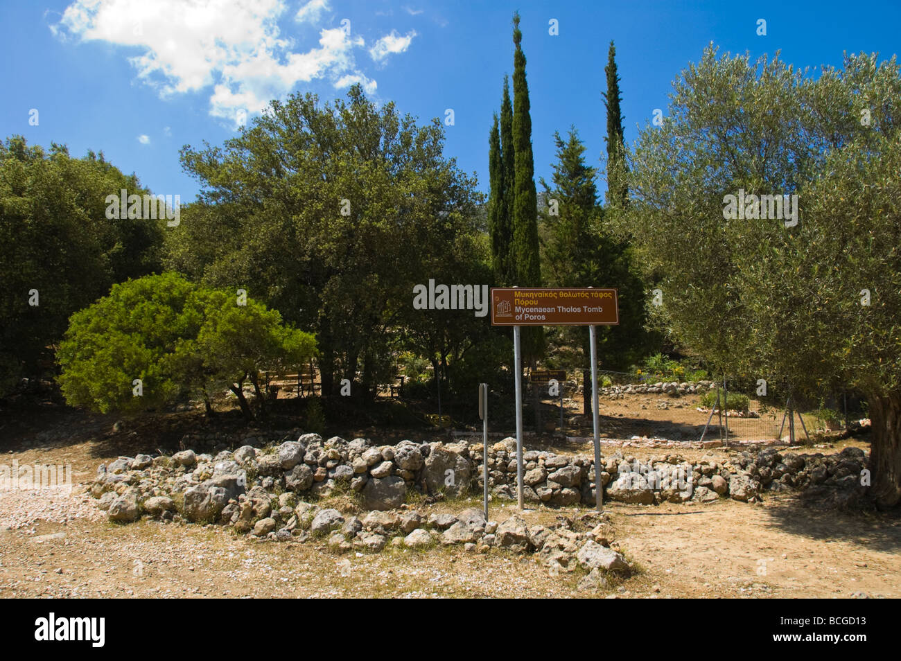 Tholos mycénienne tombeau ruche datant de 1350BC à Tzanata près de Poros, sur l'île grecque de Céphalonie, Grèce GR Banque D'Images