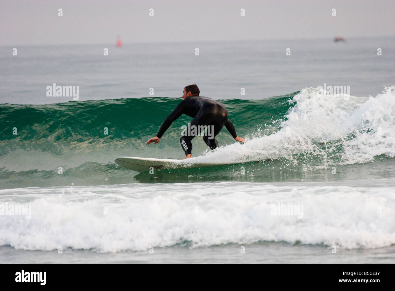 Whitsand Bay à surfer, Cornwall Banque D'Images
