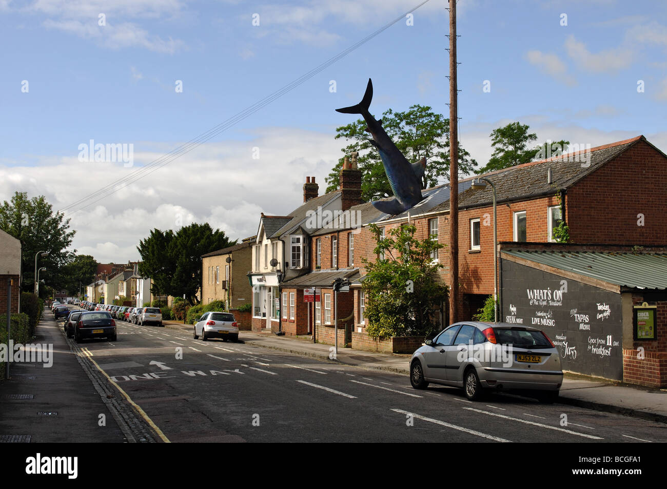 Headington shark, Oxford, Oxfordshire, England, UK Banque D'Images