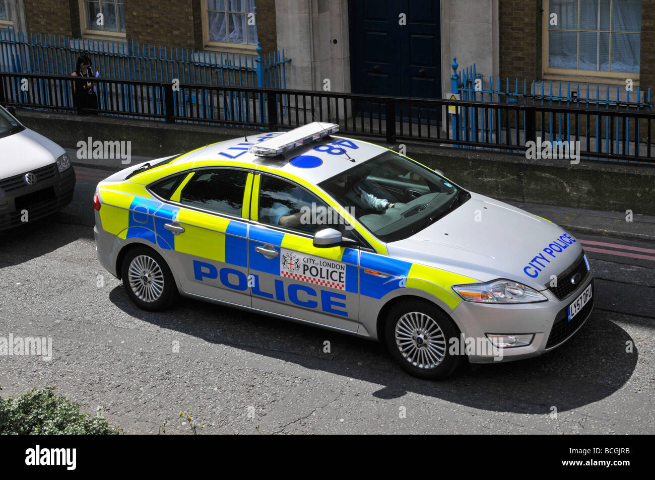 Voiture de patrouille de police de la circulation Banque de ...