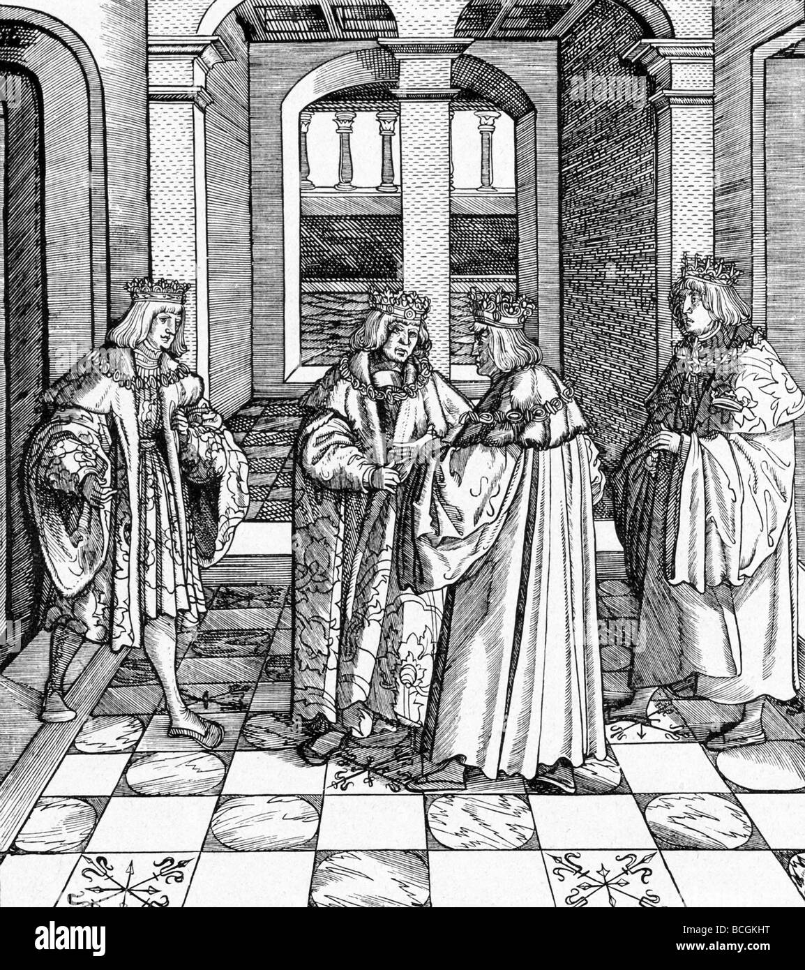 La Ligue de Cambrai (1508-10) était une alliance frmed pour arrêter l'expansion territoriale de la République de Venise. Banque D'Images