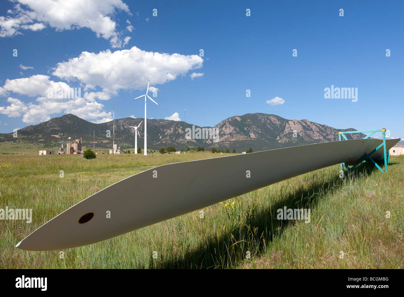 Recherche sur l'énergie éolienne au sein du National Renewable Energy Laboratory's Wind Technology Center Banque D'Images