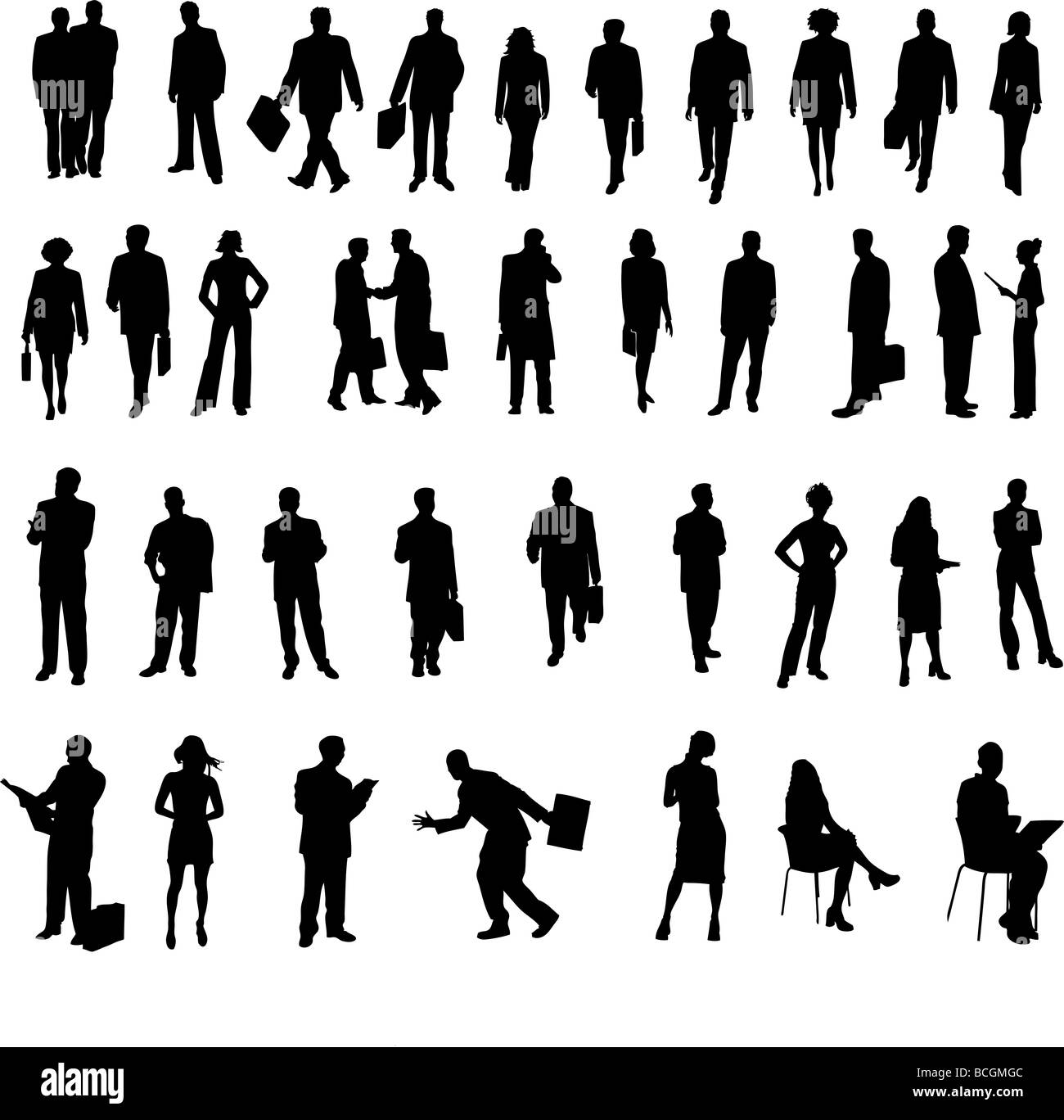 Illustration de gens d'affaires Banque D'Images