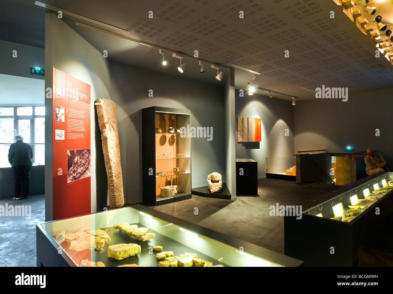 En cas d'affichage nouveau converti Musée Archéologique / Musée archéologique - Martizay, Indre, France. Banque D'Images