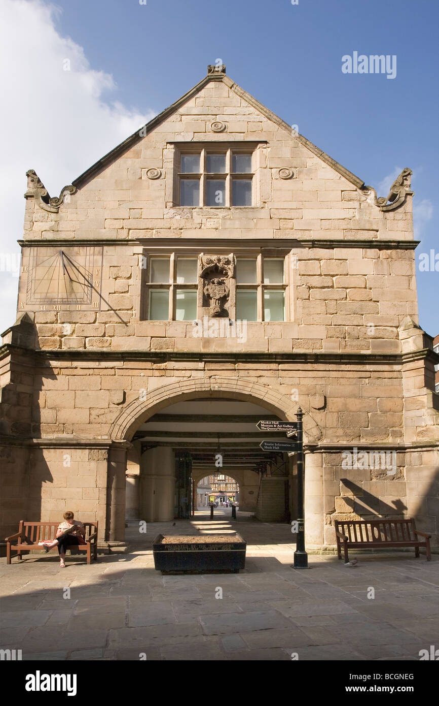 L'Ancienne Halle, Shrewsbury Banque D'Images