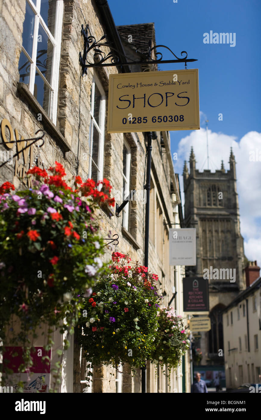 Cirencester (Corinium Dobunnorum) centre ville historique et Romano British et ville médiévale, Gloucestershire, Royaume-Uni Banque D'Images