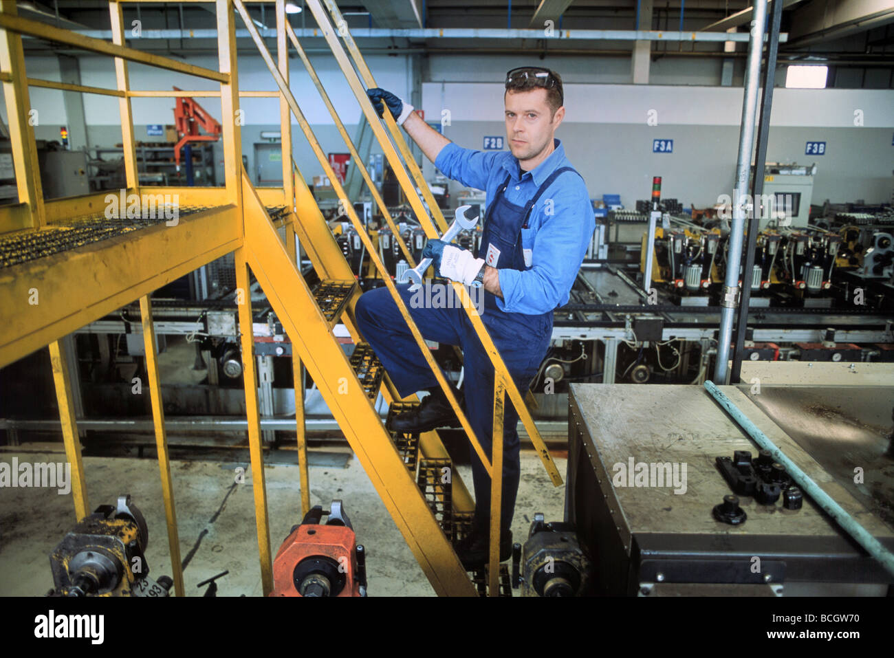 L'industrie de la machine-outil, en Italie STREPARAVA factory Banque D'Images