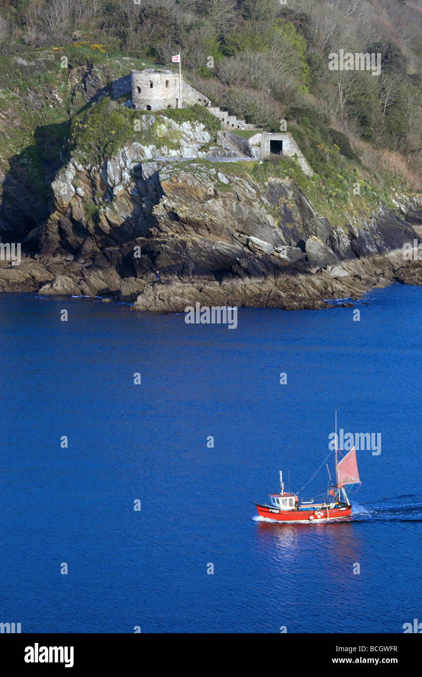 St Margaret s château fowey cornwall du polruan Banque D'Images
