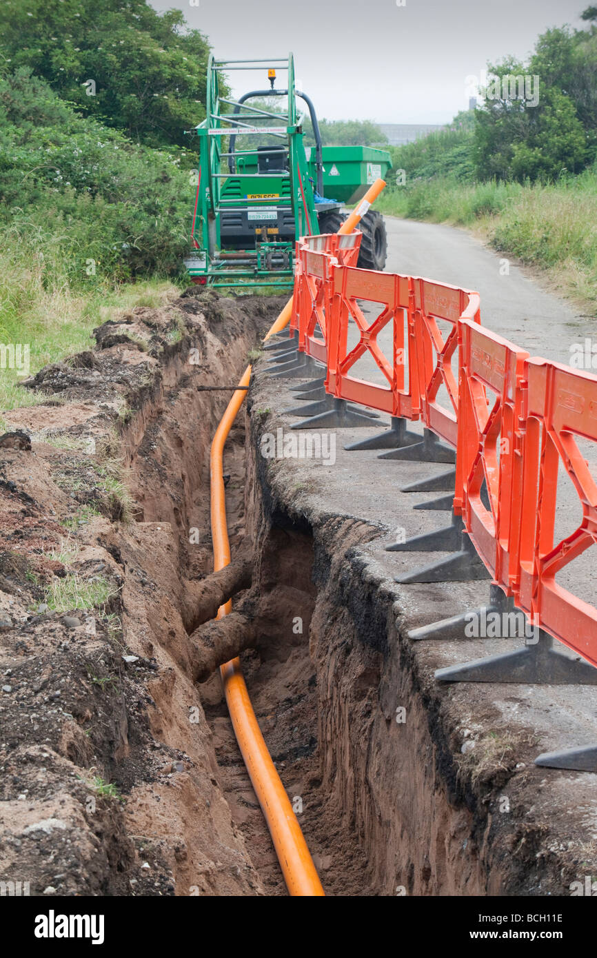 Un pipeline mis à Barrow in Furness Cumbria UK Banque D'Images