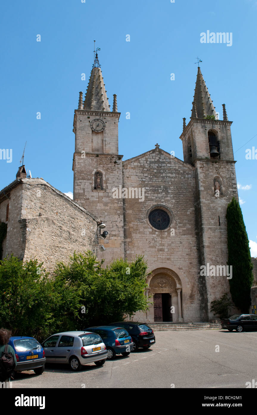 Église de Goudargues Languedoc France Banque D'Images