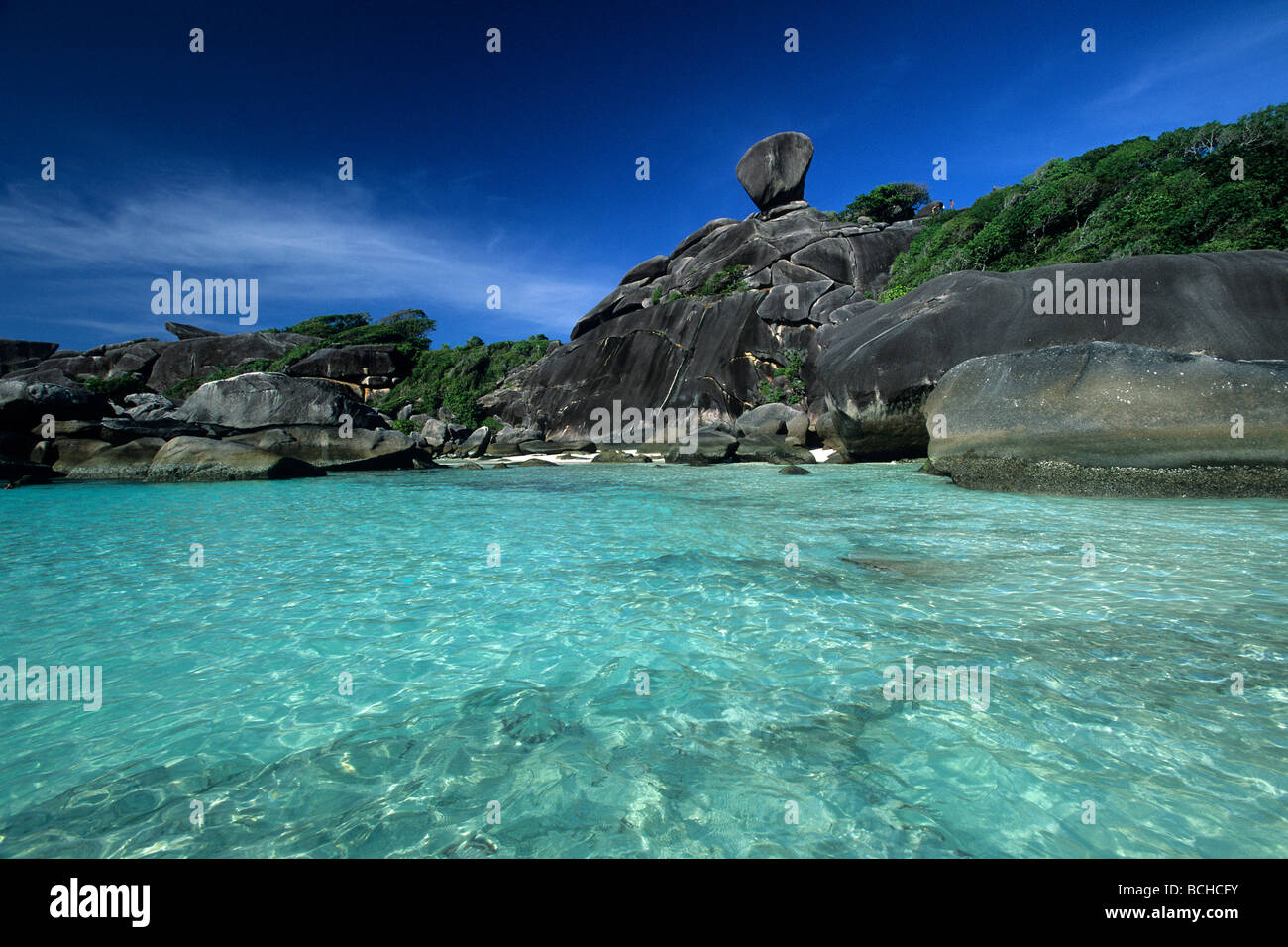 Donald Duck Bay Similan La mer d'Andaman en Thaïlande Banque D'Images