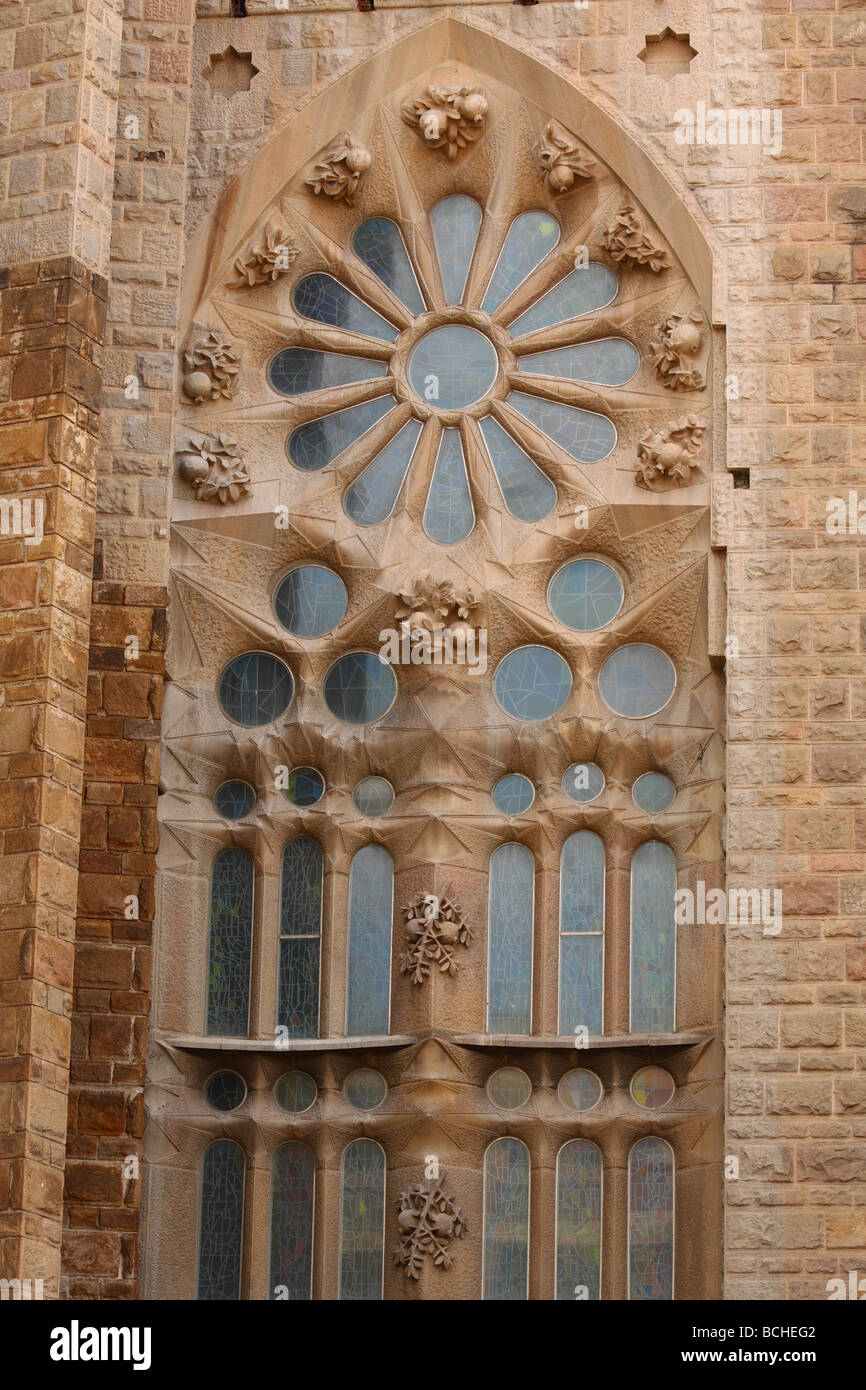 Sagrada Familia de Gaudi Barcelona Catalunya Espagne Banque D'Images