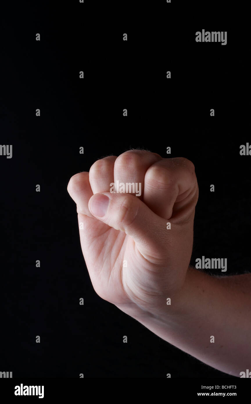 La langue des signes américaine lettre S Banque D'Images