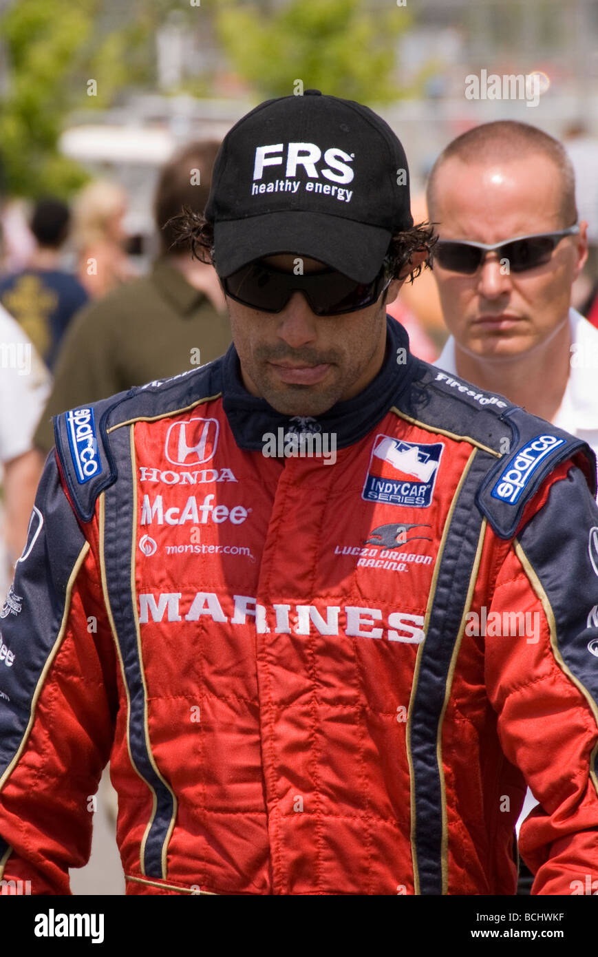 Raphael Matos dans le paddock au Honda Indy Toronto Banque D'Images