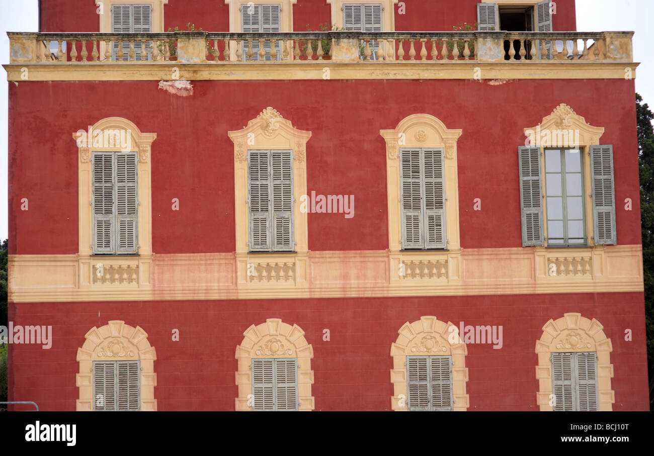 Musée Matisse Nice fenêtres en trompe-l oeil Banque D'Images