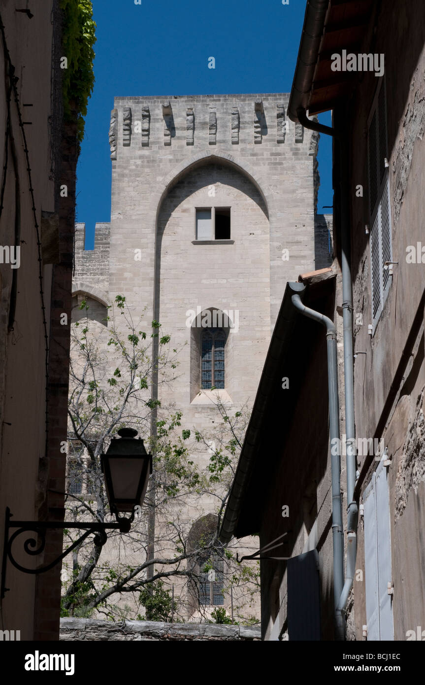 Palais des Papes Avignon France Banque D'Images