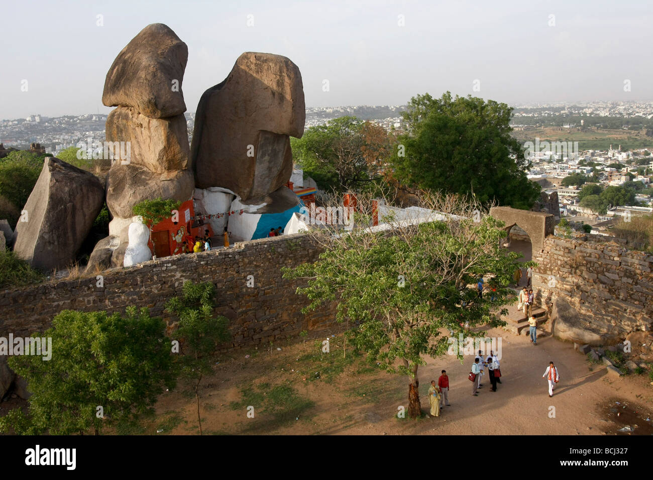 Golconda Fort à Hyderabad en Inde Banque D'Images