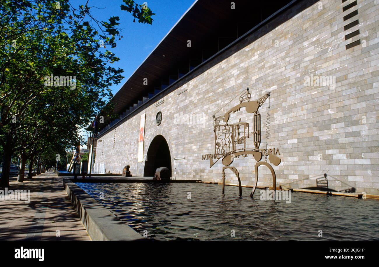 Victoria, Australie Melbourne Southbank Entrée de la National Gallery of Victoria Banque D'Images