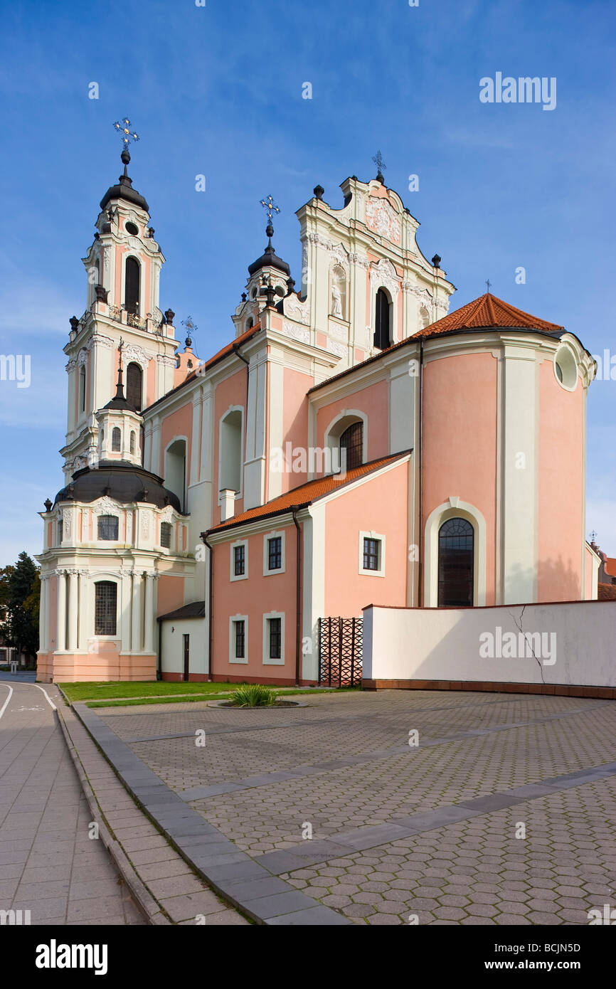 La Lituanie, Vilnius, St Catherine's Church et le couvent Bénédictin Banque D'Images